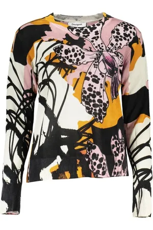 Desigual Dames, Truien, Veelkleurig, Maat: XL Linnen