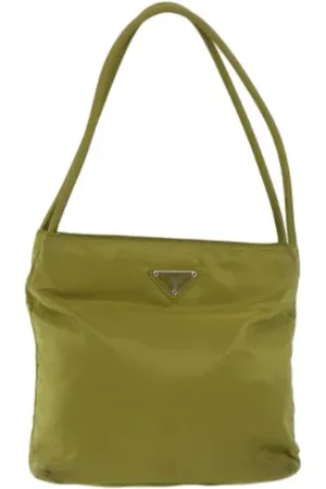 Prada Dames, Pre-owned, Groen, Maat: ONE Size Nylon