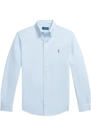 Ralph Lauren Heren, Overhemden, Blauw, Maat: L Katoen