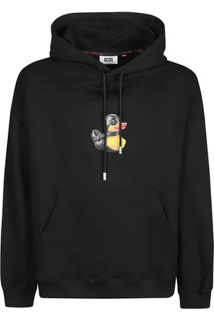 GCDS Heren, Sweatshirts & Hoodies, Zwart, Maat: L Katoen