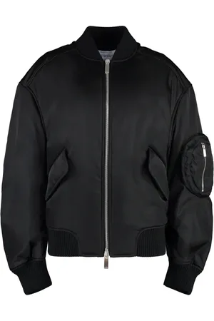 OFF-WHITE Dames, Jassen, Zwart, Maat: XS Nylon
