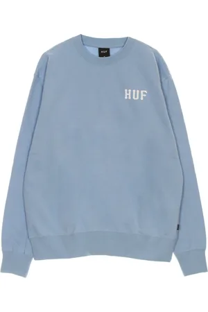 Huf Heren, Sweatshirts & Hoodies, Blauw, Maat: L Katoen