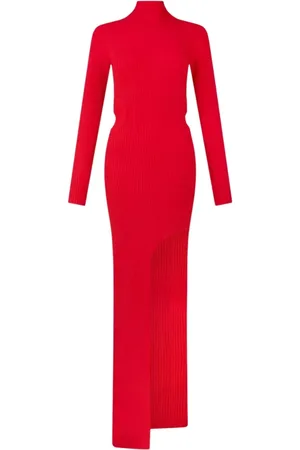 DAVID KOMA Dames, Jurken, Rood, Maat: XS Nylon