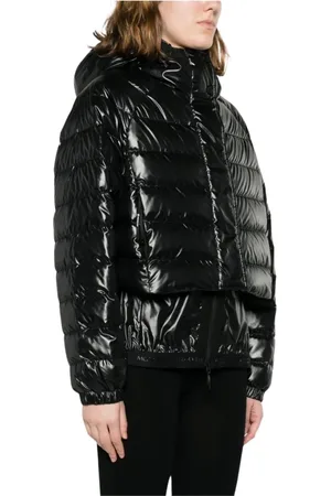 Moncler Dames, Jassen, Zwart, Maat: L Poliester