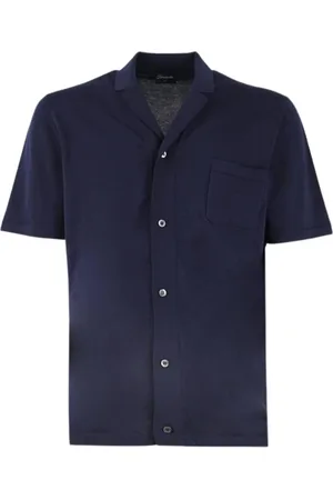 DRUMOHR Heren, Overhemden, Blauw, Maat: 2XL