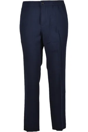 Tommy Hilfiger Heren, Broeken, Blauw, Maat: W34 Katoen