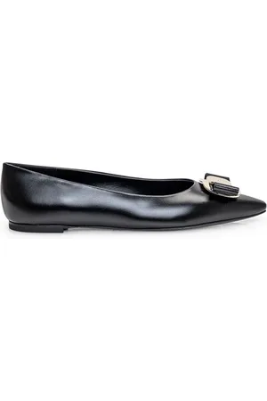 Salvatore Ferragamo Dames, Schoenen, Zwart, Maat: 36 1/2 EU Leer