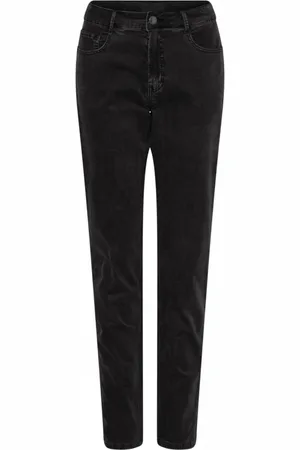 C.ro Dames, Jeans, Zwart, Maat: XL Katoen