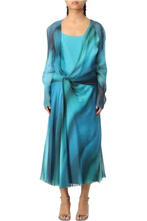 Alberta Ferretti Dames, Jurken, Veelkleurig, Maat: L Chiffon