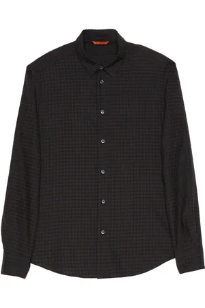 BARENA Heren, Blouses & Shirts, Zwart, Maat: L