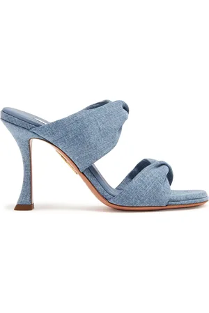 Aquazzura Dames, Schoenen, Blauw, Maat: 37 EU Leer