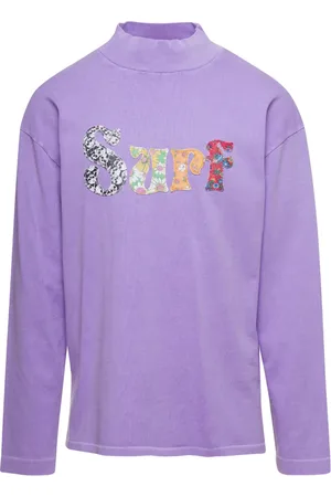 ERL Heren, Sweatshirts & Hoodies, Paars, Maat: S Katoen