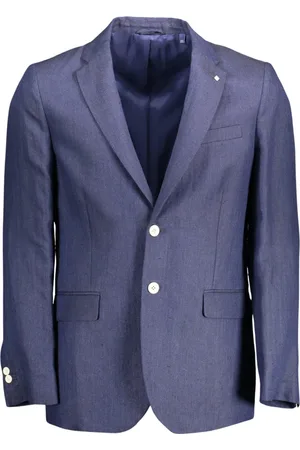 GANT Heren, Jassen, Blauw, Maat: L Linnen