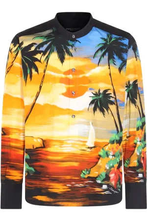 Dolce & Gabbana Heren, Overhemden, Geel, Maat: XL Katoen