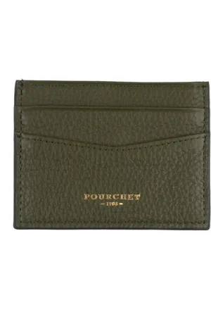 Pourchet Paris Heren, Accessoires, Groen, Maat: ONE Size Leer