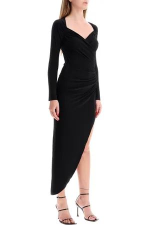 Norma Kamali Dames, Jurken, Zwart, Maat: S Jersey