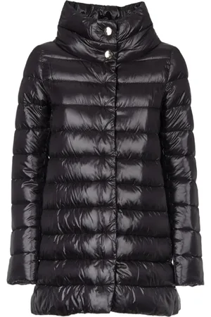HERNO Dames, Mantels, Zwart, Maat: 3XL Polyamide