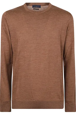 Daniele Fiesoli Heren, Truien, Bruin, Maat: 2XL Wol