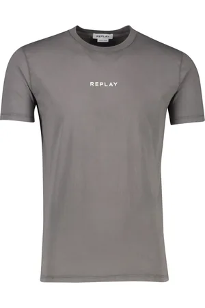 Replay Heren, Tops, Grijs, Maat: 3XL Katoen