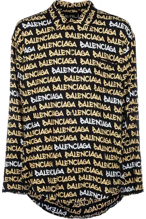 Balenciaga Heren, Overhemden, Veelkleurig, Maat: L Viscose