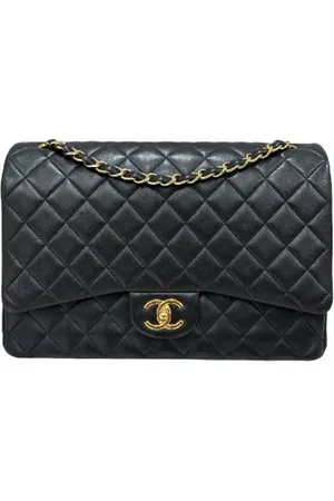 CHANEL Dames, Pre-owned, Zwart, Maat: ONE Size Leer