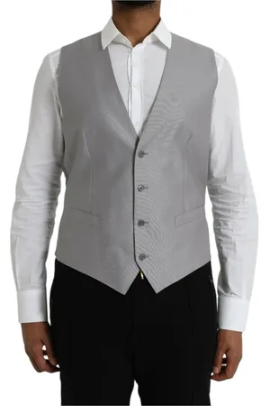 Dolce & Gabbana Heren, Pakken, Grijs, Maat: XL Wol