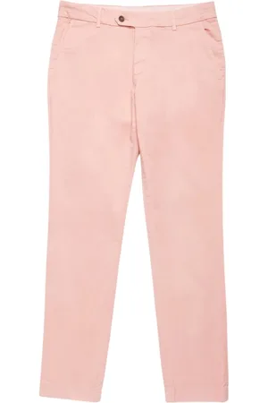 Brooks Brothers Heren, Broeken, Roze, Maat: W33 Katoen