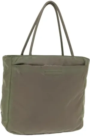 Prada Dames, Pre-owned, Groen, Maat: ONE Size Nylon