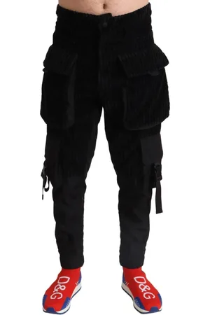 Dolce & Gabbana Heren, Broeken, Zwart, Maat: XS Corduroy