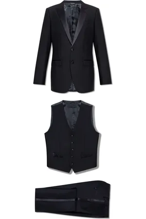 Dolce & Gabbana Heren, Pakken, Blauw, Maat: M Wol