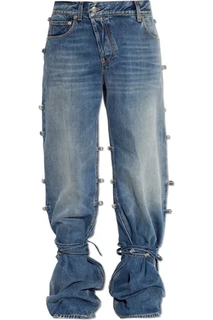 Alexander McQueen Heren, Jeans, Blauw, Maat: XL Katoen