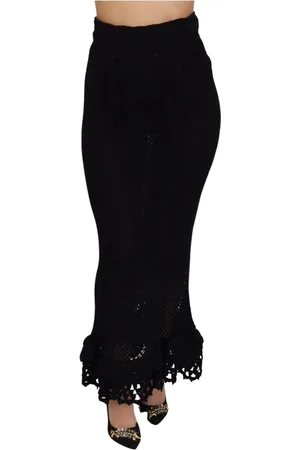 Dolce & Gabbana Dames, Rokken, Zwart, Maat: S Katoen
