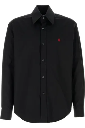 Alexander McQueen Heren, Overhemden, Zwart, Maat: L