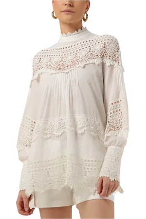 AMAYA Amsterdam Dames, Blouses & Shirts, Wit, Maat: XS