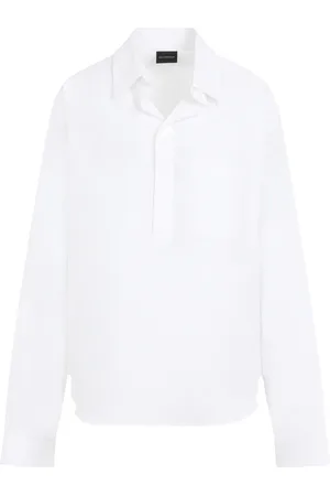 Balenciaga Dames, Blouses & Shirts, Wit, Maat: XS Katoen