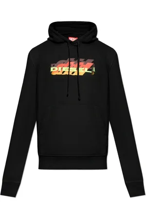 Diesel Heren, Sweatshirts & Hoodies, Zwart, Maat: XS Katoen