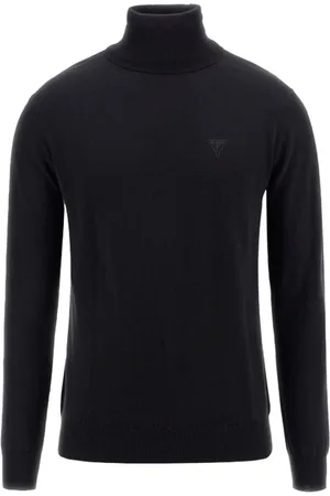 Guess Heren, Truien, Zwart, Maat: 3XL Wol