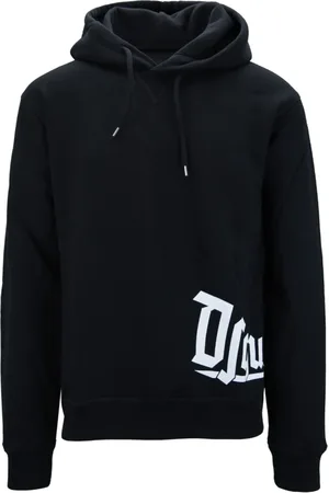 Dsquared2 Heren, Sweatshirts & Hoodies, Zwart, Maat: M Katoen
