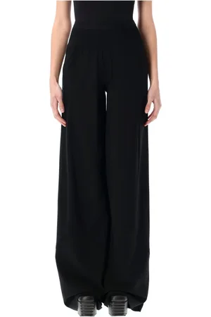Rick Owens Dames, Broeken, Zwart, Maat: S Wol