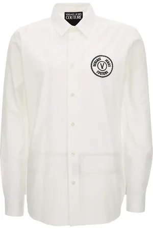 VERSACE Heren, Overhemden, Wit, Maat: S