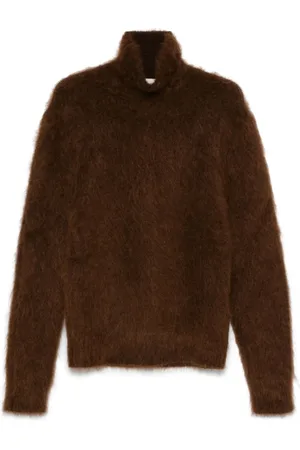 Ami Heren, Truien, Bruin, Maat: XS Mohair