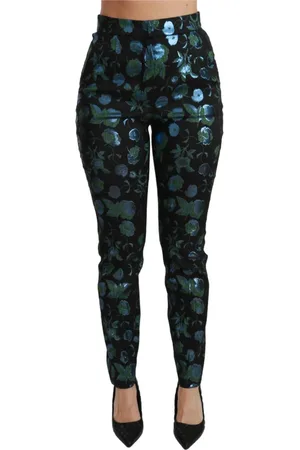 Dolce & Gabbana Dames, Broeken, Zwart, Maat: XS Poliester