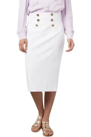 Elisabetta Franchi Dames, Rokken, Wit, Maat: XS