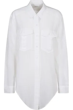 Isabel Marant Dames, Blouses & Shirts, Wit, Maat: S Katoen