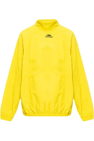 Balenciaga Heren, Sweatshirts & Hoodies, Geel, Maat: M Polyamide