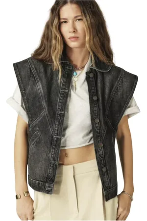 Bash Dames, Jassen, Zwart, Maat: M Denim