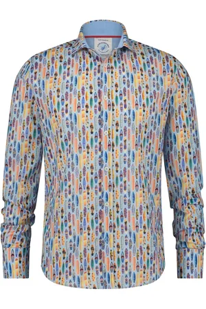 A fish named fred Heren, Overhemden, Veelkleurig, Maat: 3XL Katoen