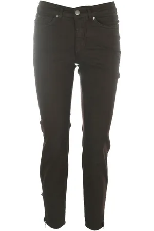 C.ro Dames, Jeans, Bruin, Maat: 3XL Katoen