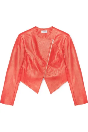 Motivi Dames, Jassen, Rood, Maat: XS Leer