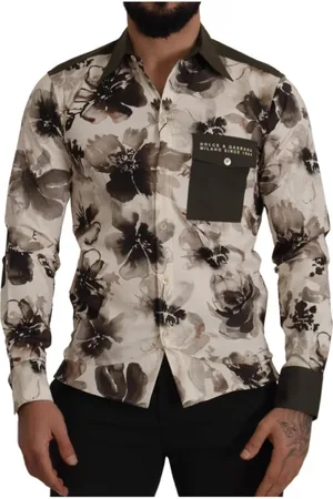 Dolce & Gabbana Heren, Overhemden, Veelkleurig, Maat: S Katoen